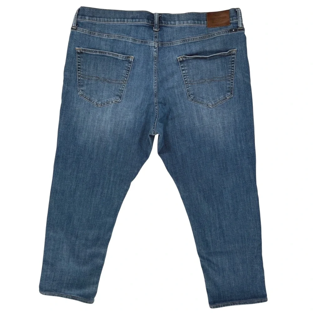 Mens Lucky Brand 410 Athletic Slim Jeans 40x32 Blue Medium Wash Casual Everyday